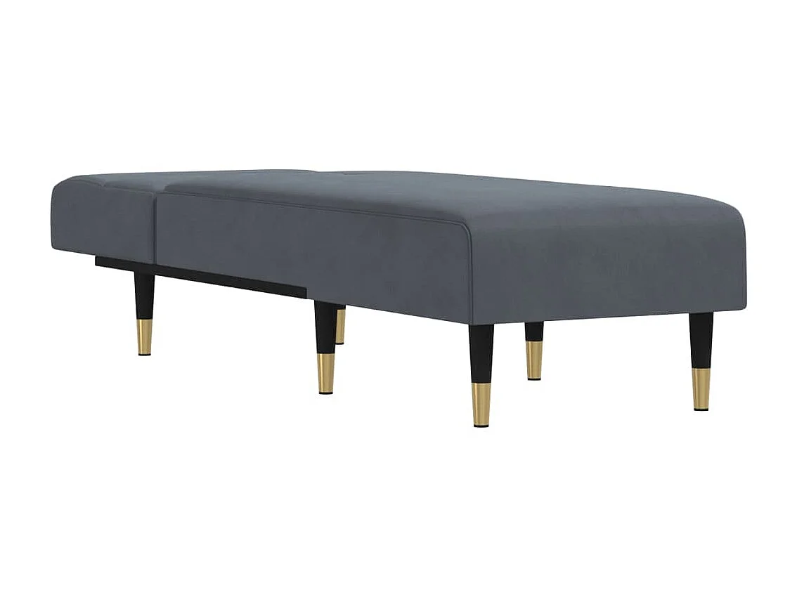 Canapé convertible gris foncé velours ODF3275  OID8465