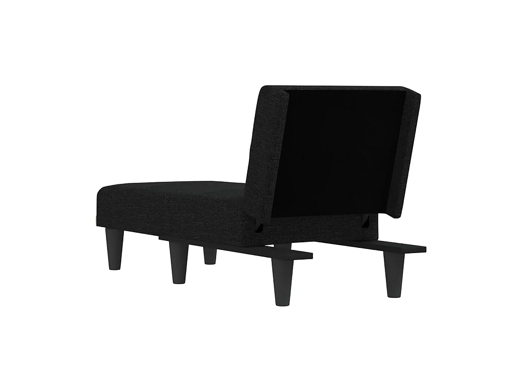 Canapé convertible noir tissu LSJ1922