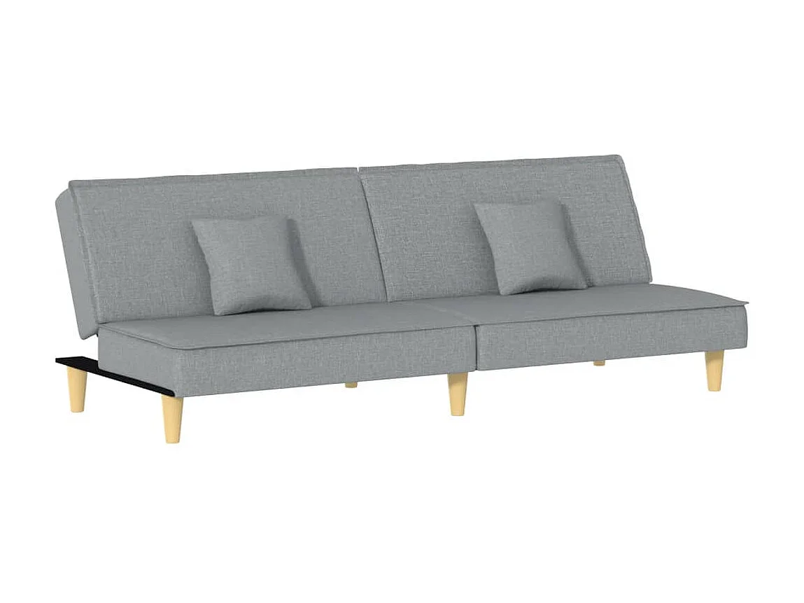 Canapé convertible à gris clair tissu KFE8538