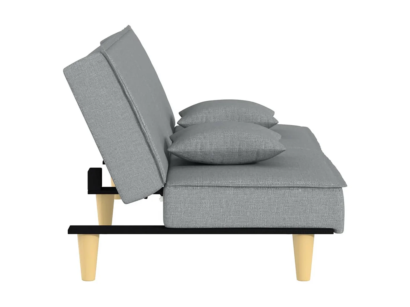 Canapé convertible à gris clair tissu KFE8538