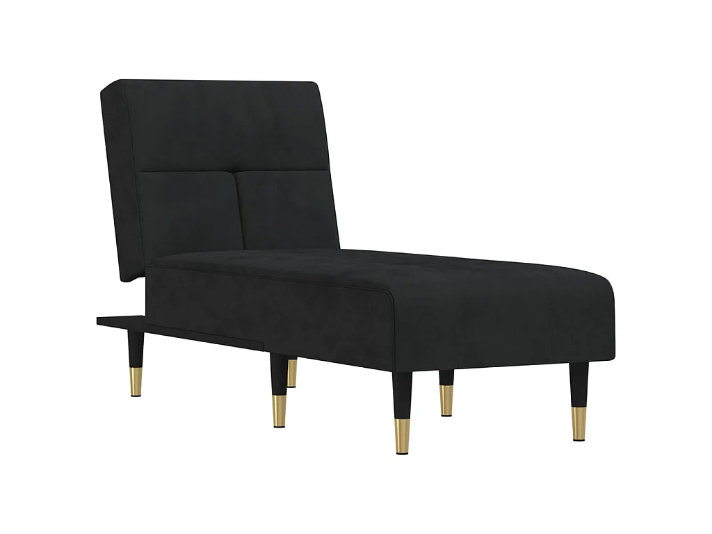 Canapé convertible noir velours ODF8542  OID3453