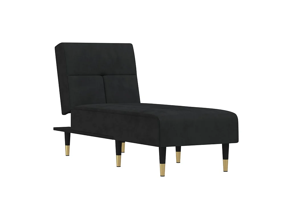Canapé convertible noir velours ODF8542  OID3453