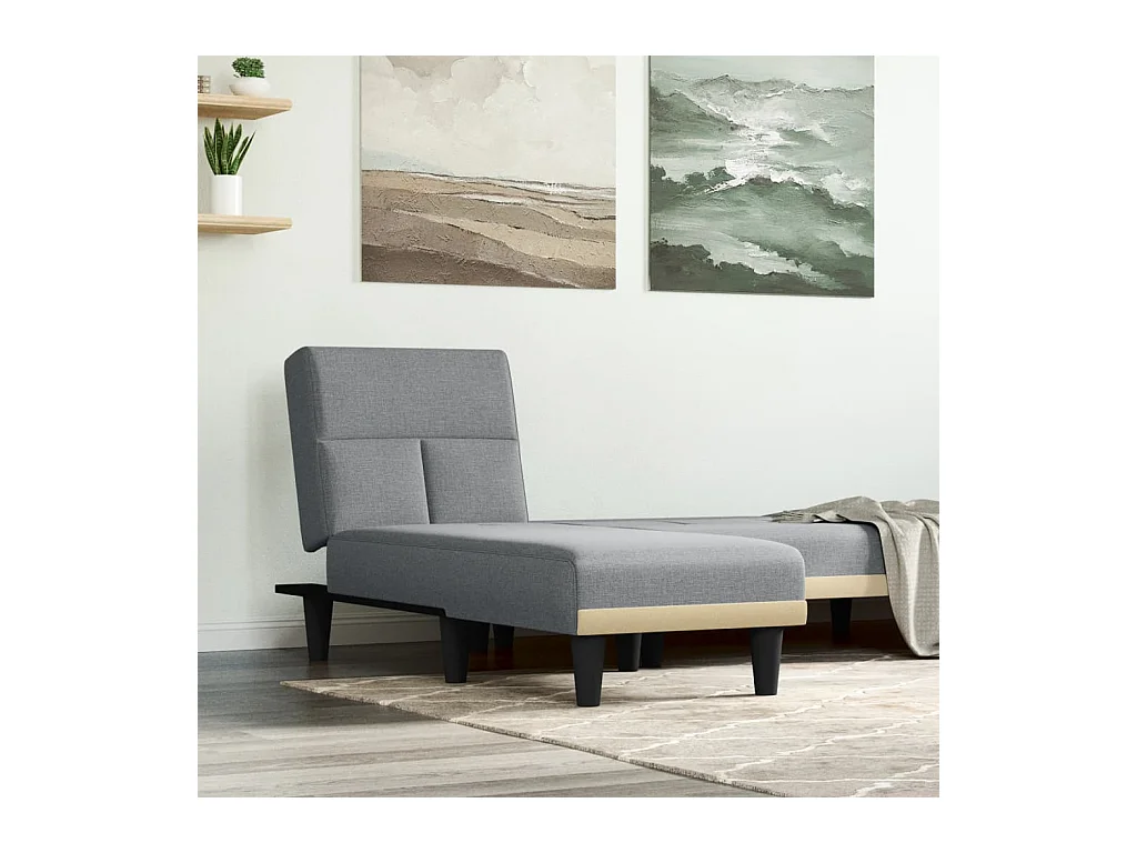 Canapé convertible gris clair tissu ODF1197  OID1728