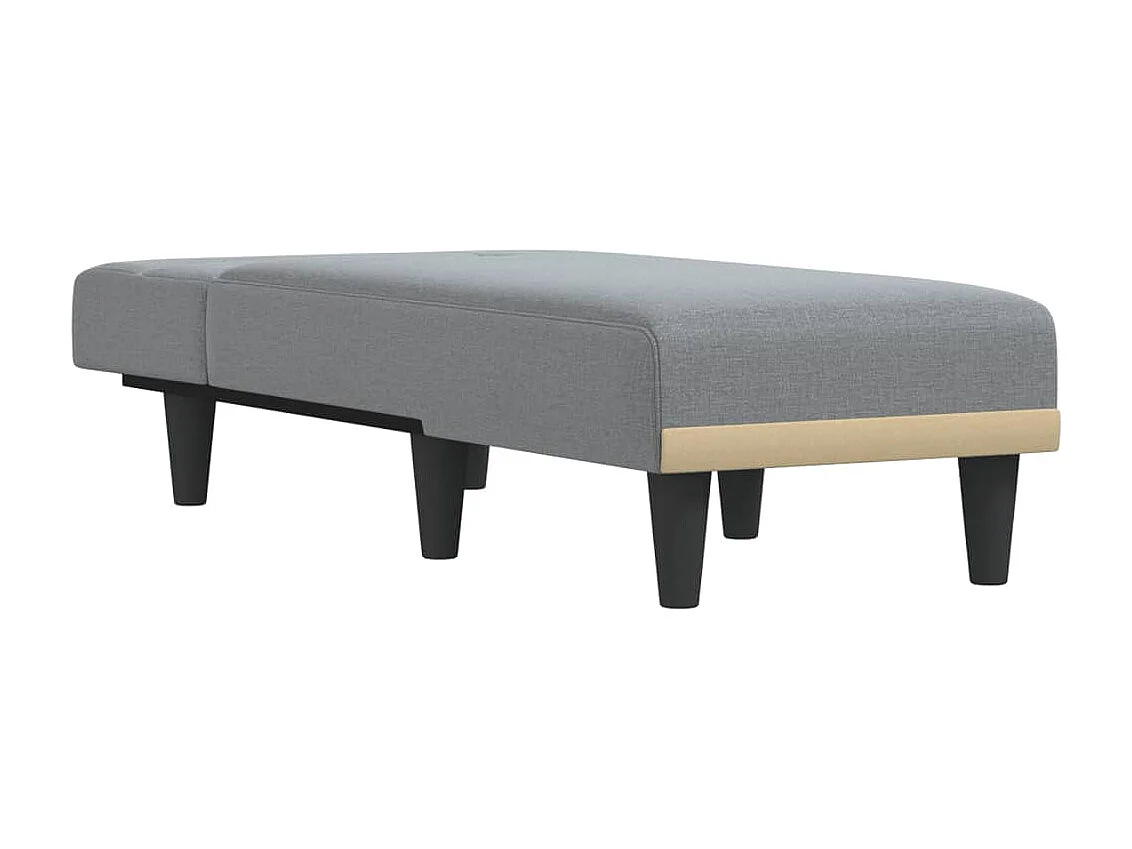 Méridienne convertible gris clair tissu ODF1197 OID1728