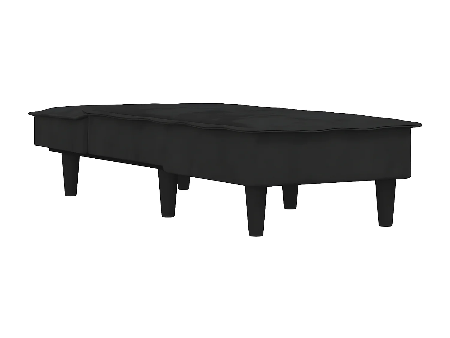 Canapé convertible noir velours ODF3441  OID5306