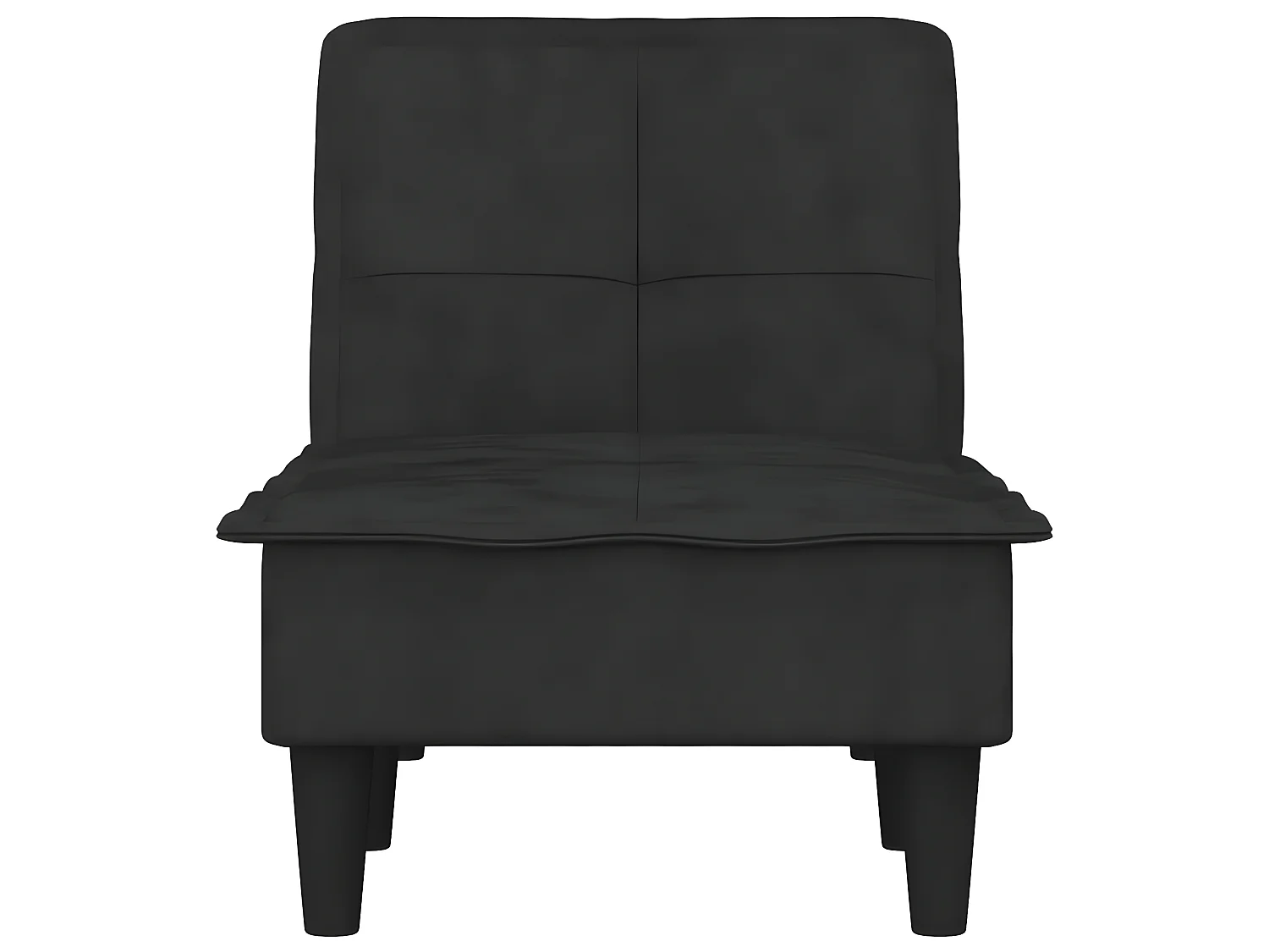 Canapé convertible noir velours ODF3441  OID5306