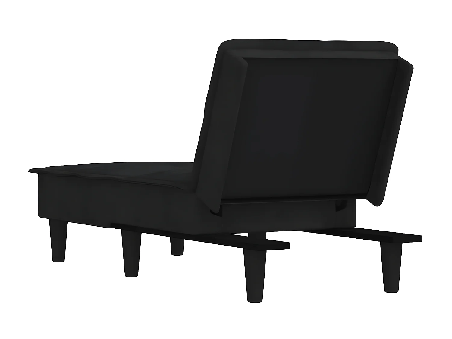 Canapé convertible noir velours ODF3441  OID5306