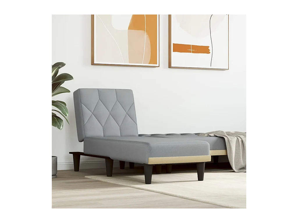 Canapé convertible gris clair tissu ODF8220  OID6859