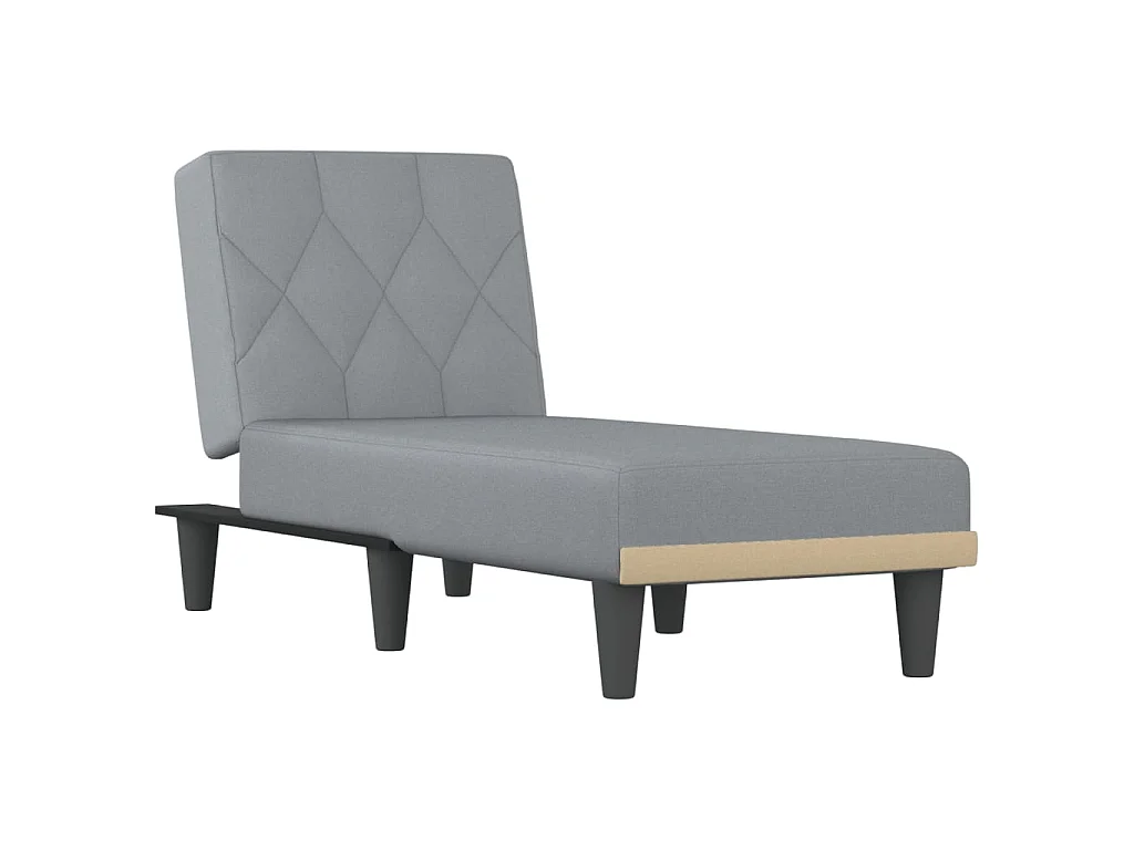 Méridienne convertible gris clair tissu ODF8220 OID6859