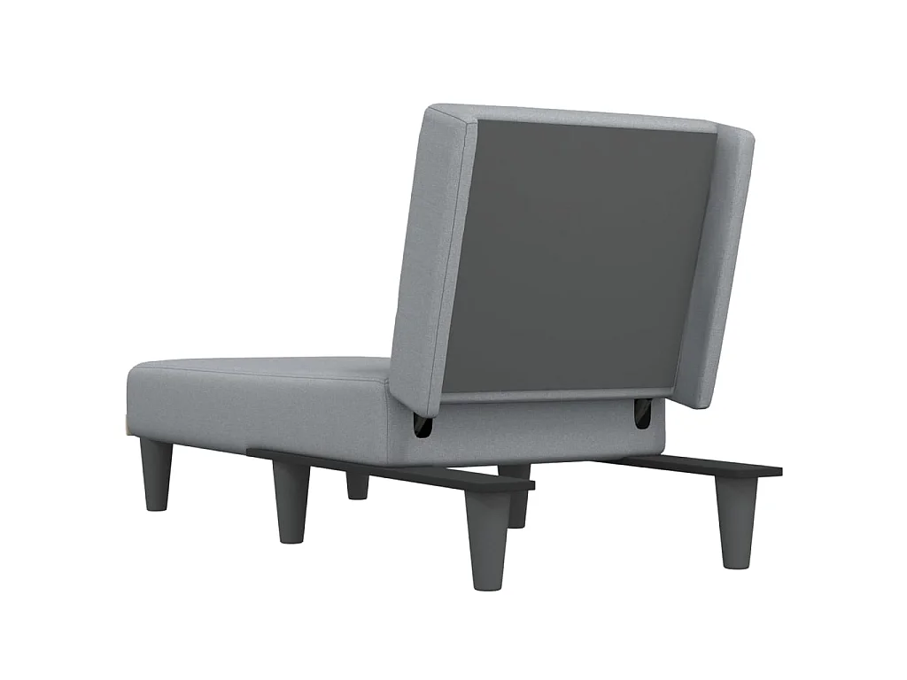 Méridienne convertible gris clair tissu ODF8220 OID6859