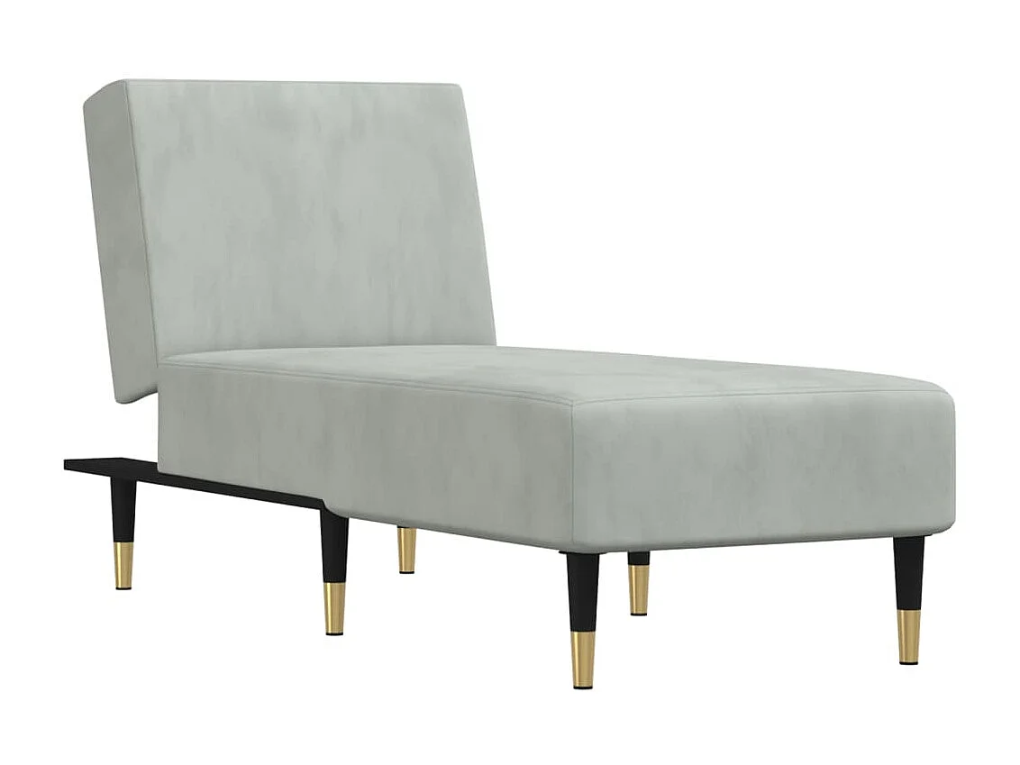 Canapé convertible gris clair velours ODF6596  OID9843