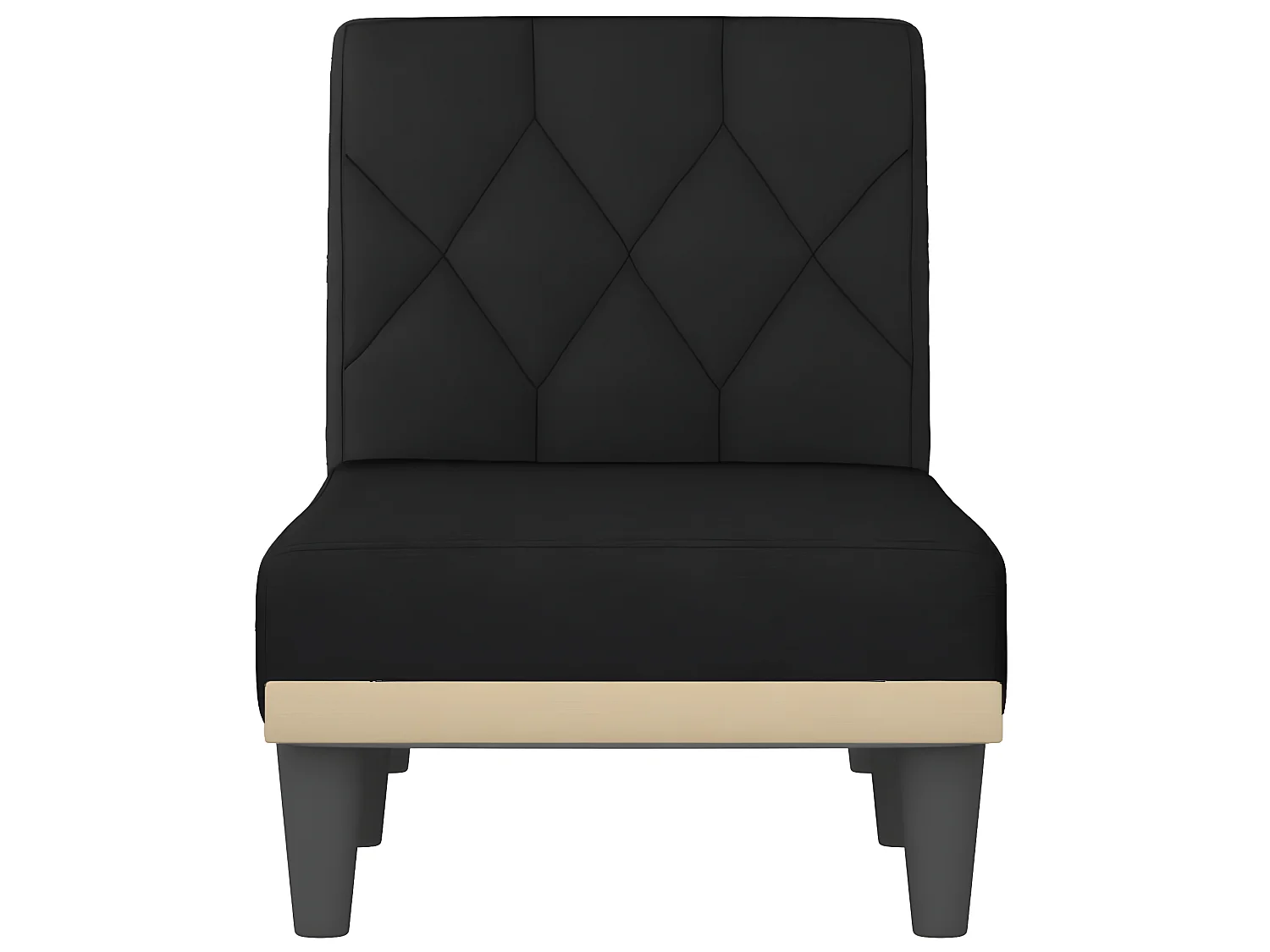 Chaise longue tecido preto PT166105