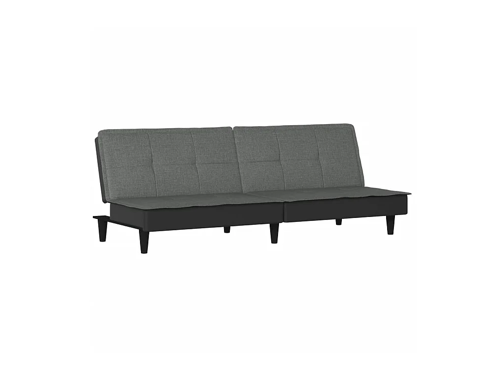 Canapé convertible gris foncé tissu KFE5034