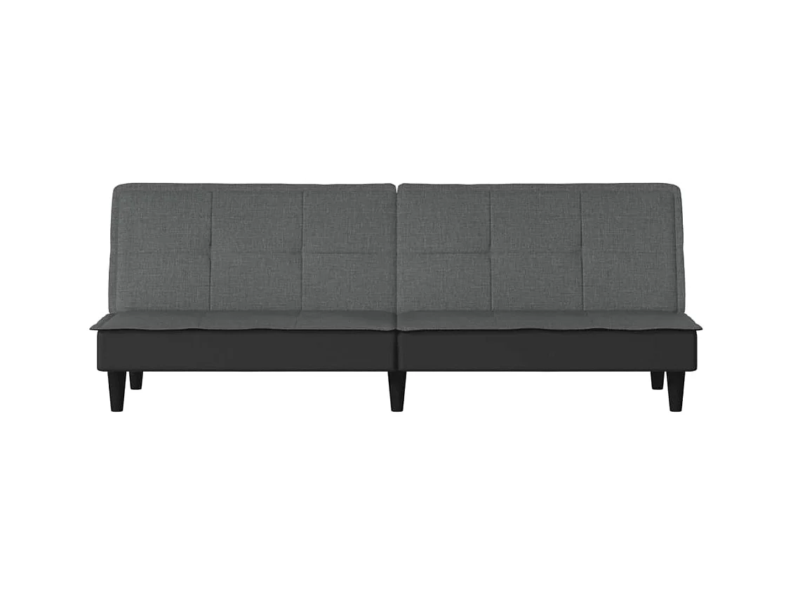 Canapé convertible gris foncé tissu KFE5034
