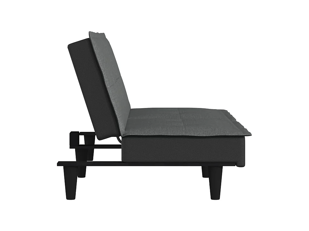 Canapé convertible gris foncé tissu KFE5034