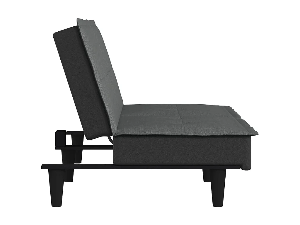 Canapé convertible gris foncé tissu KFE5034