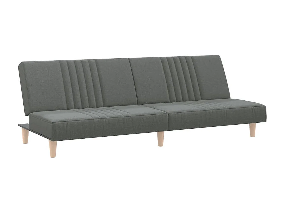Canapé convertible gris foncé tissu KFE4729