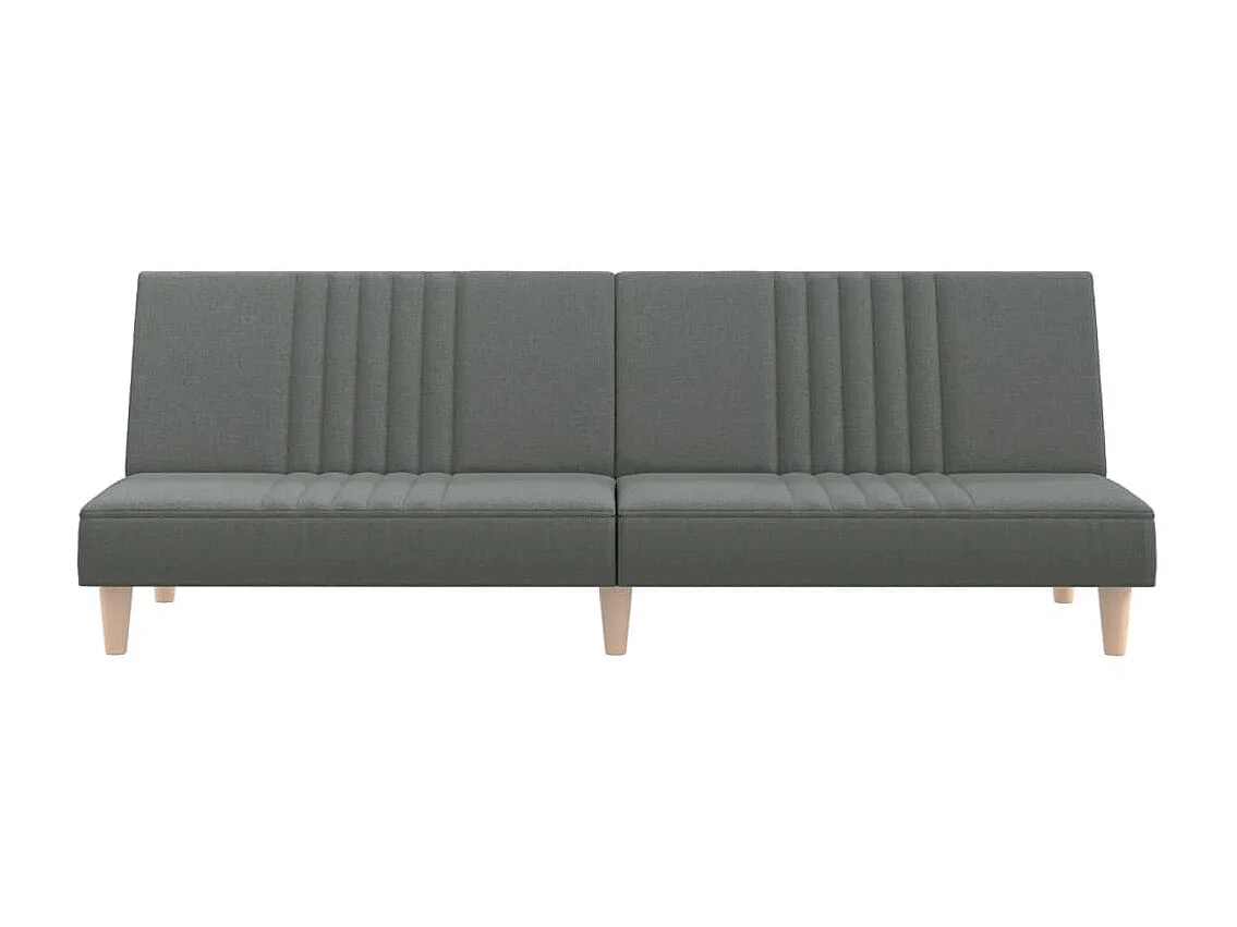 Canapé convertible gris foncé tissu KFE4729