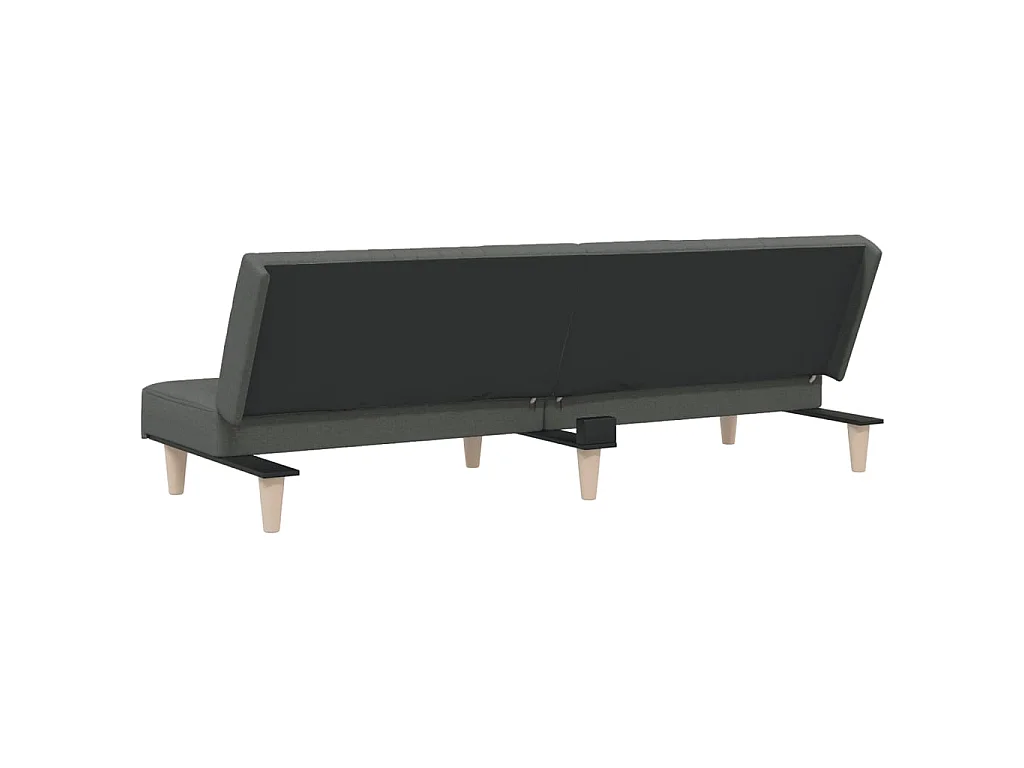 Canapé convertible gris foncé tissu KFE4729