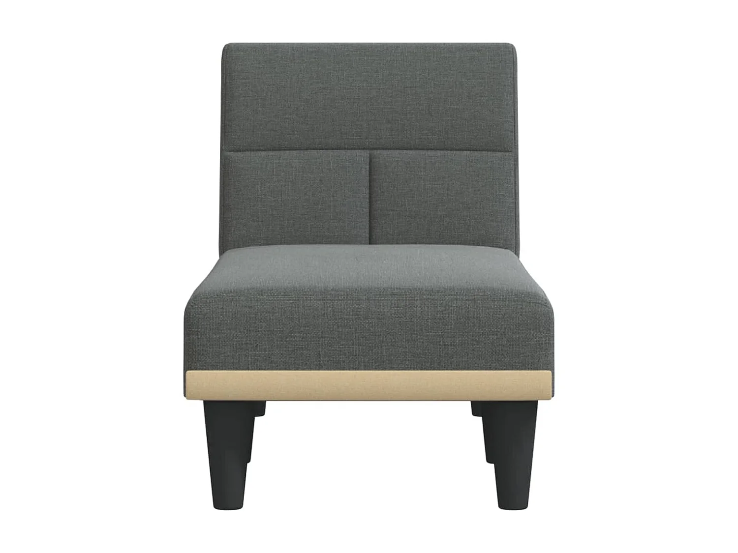 Méridienne convertible gris foncé tissu LSJ5366
