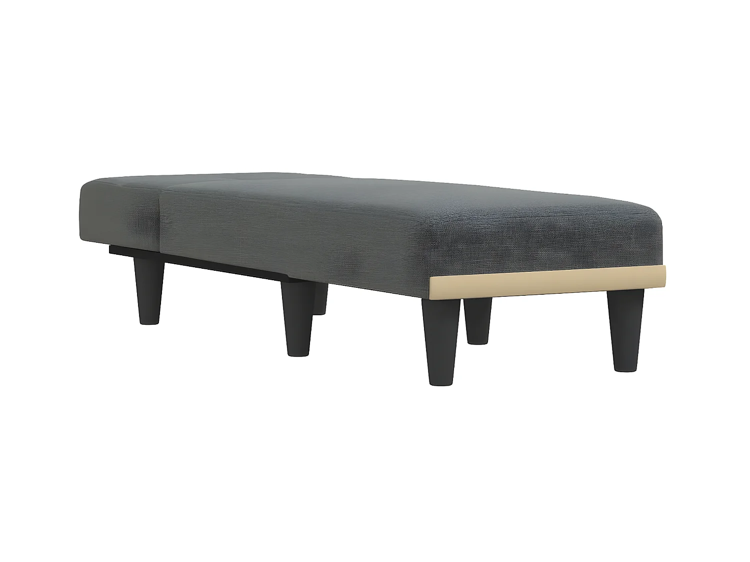 Chaise longue stof donkergrijs NL103472