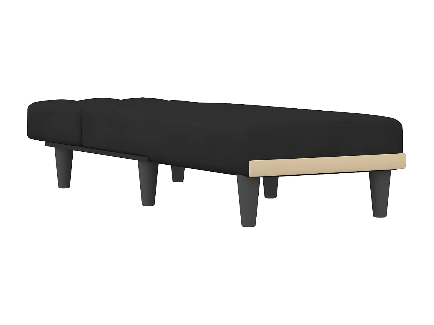 Canapé convertible noir velours ODF5561  OID3187