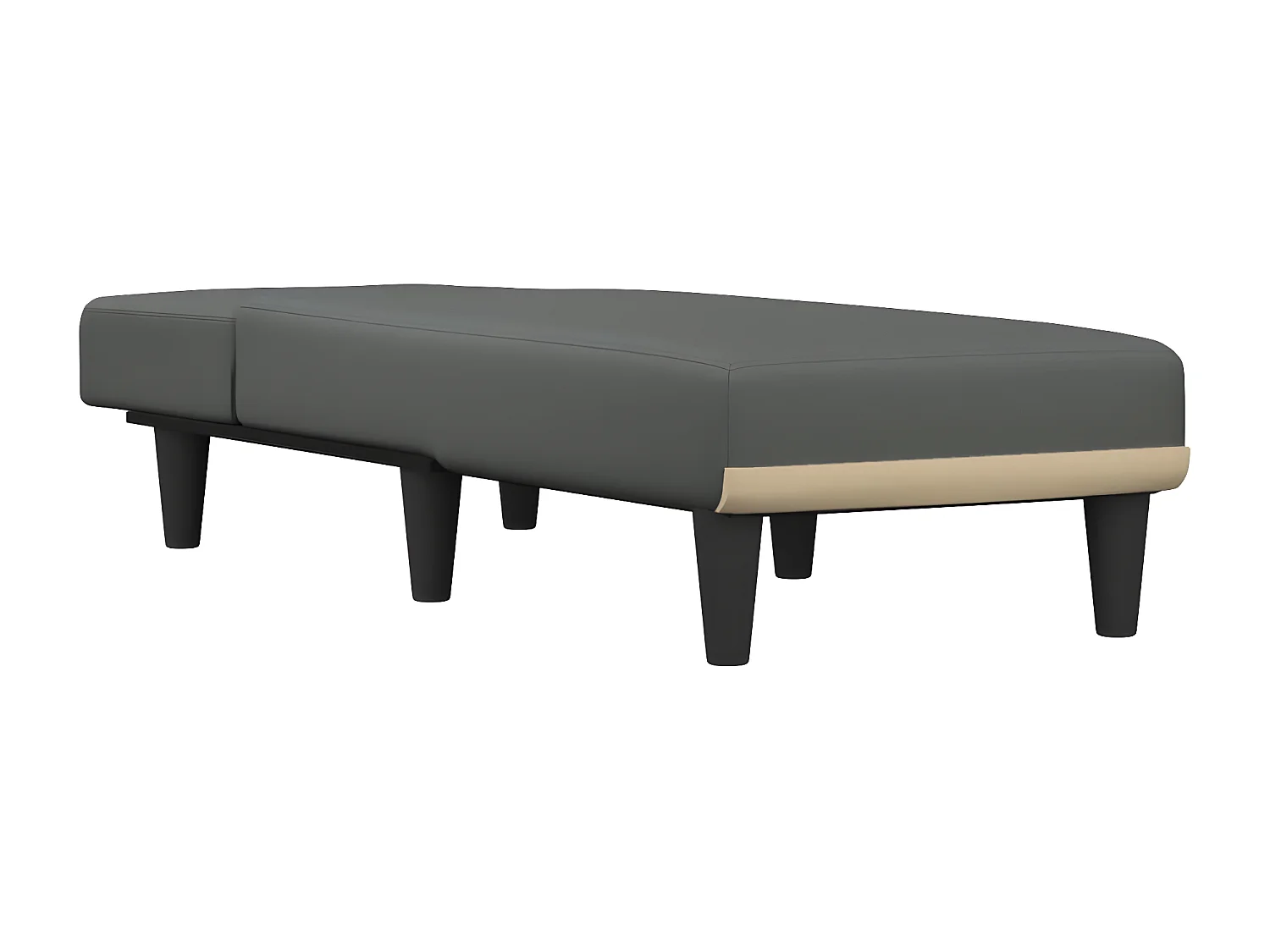 Méridienne convertible gris foncé tissu ODF9246 OID4400