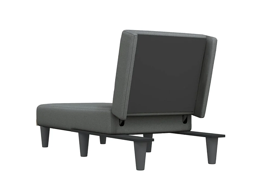 Méridienne convertible gris foncé tissu ODF1362 OID7748