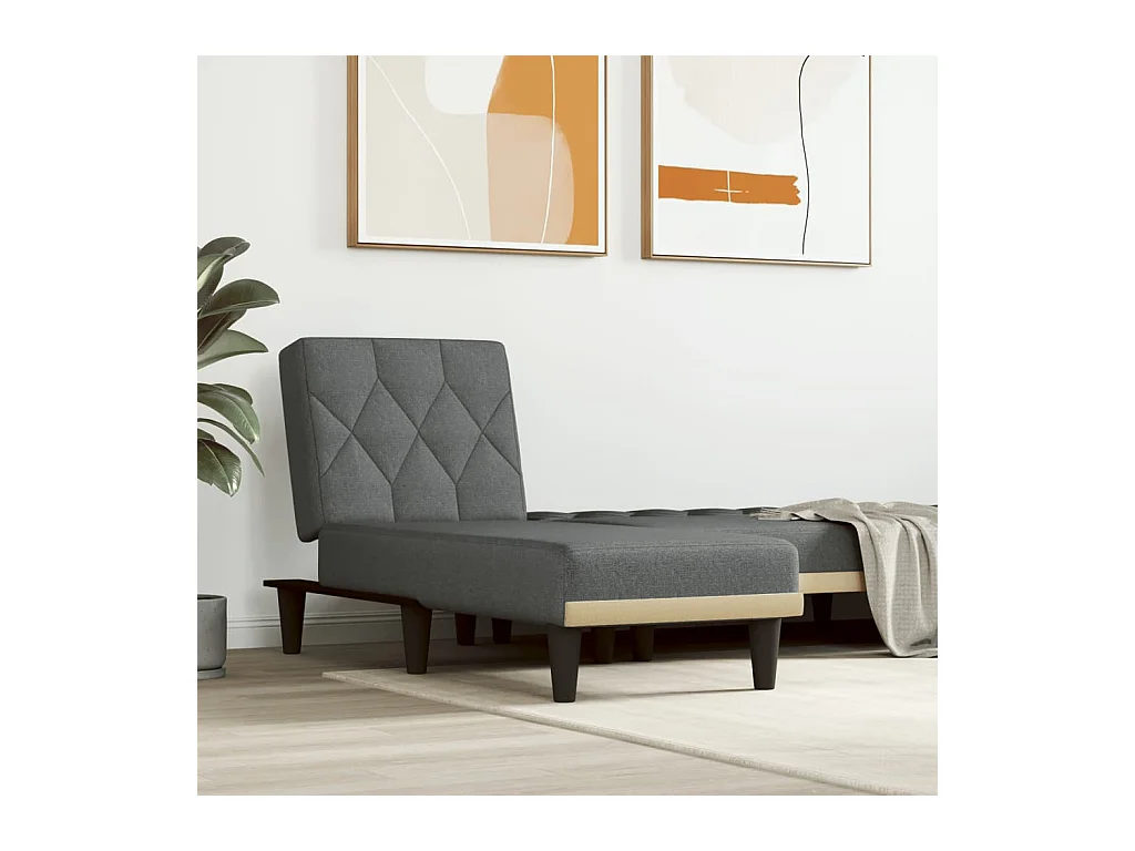 Canapé convertible gris foncé tissu ODF1362  OID7748