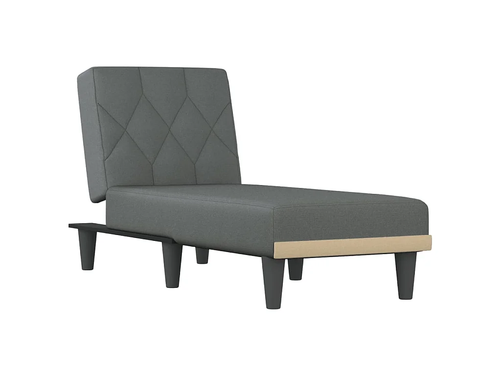 Méridienne convertible gris foncé tissu ODF1362 OID7748