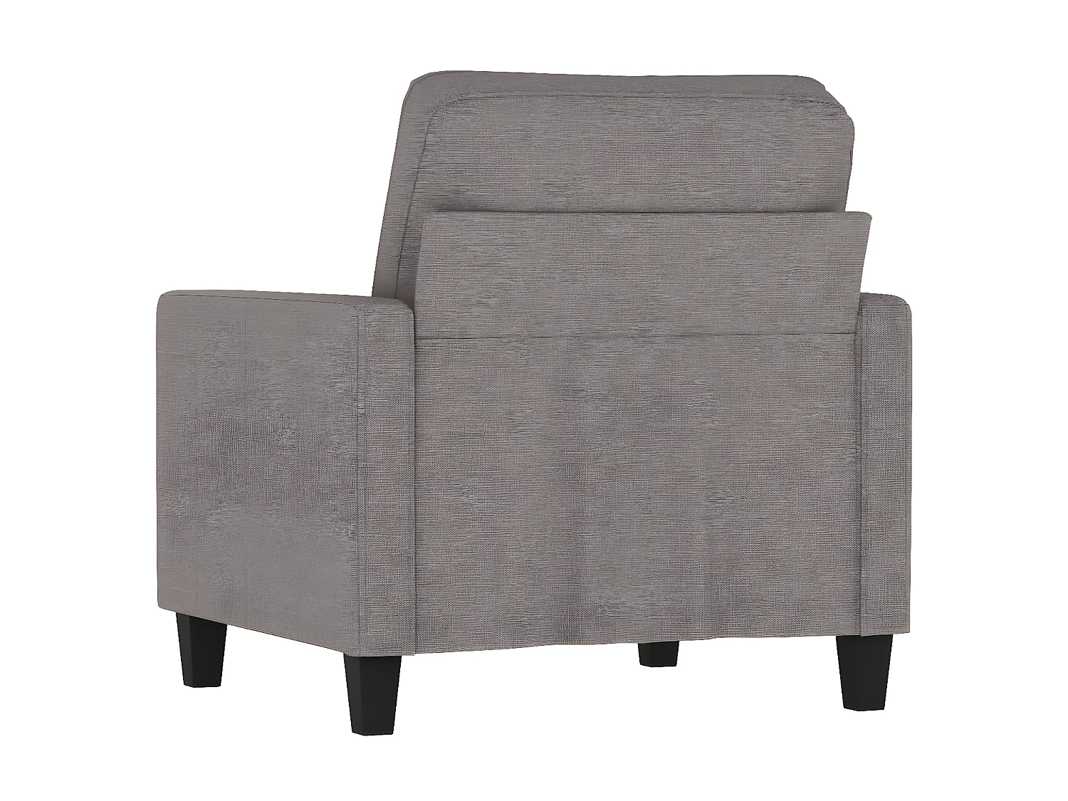 Fauteuil droit Taupe 60 cm Tissu FVBB34233
