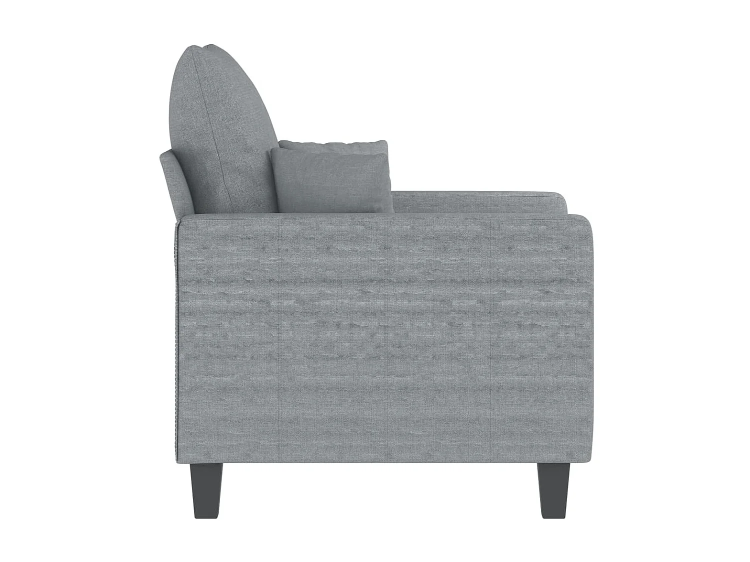 Fauteuil de salon Gris clair 60 cm Tissu FVBB34456