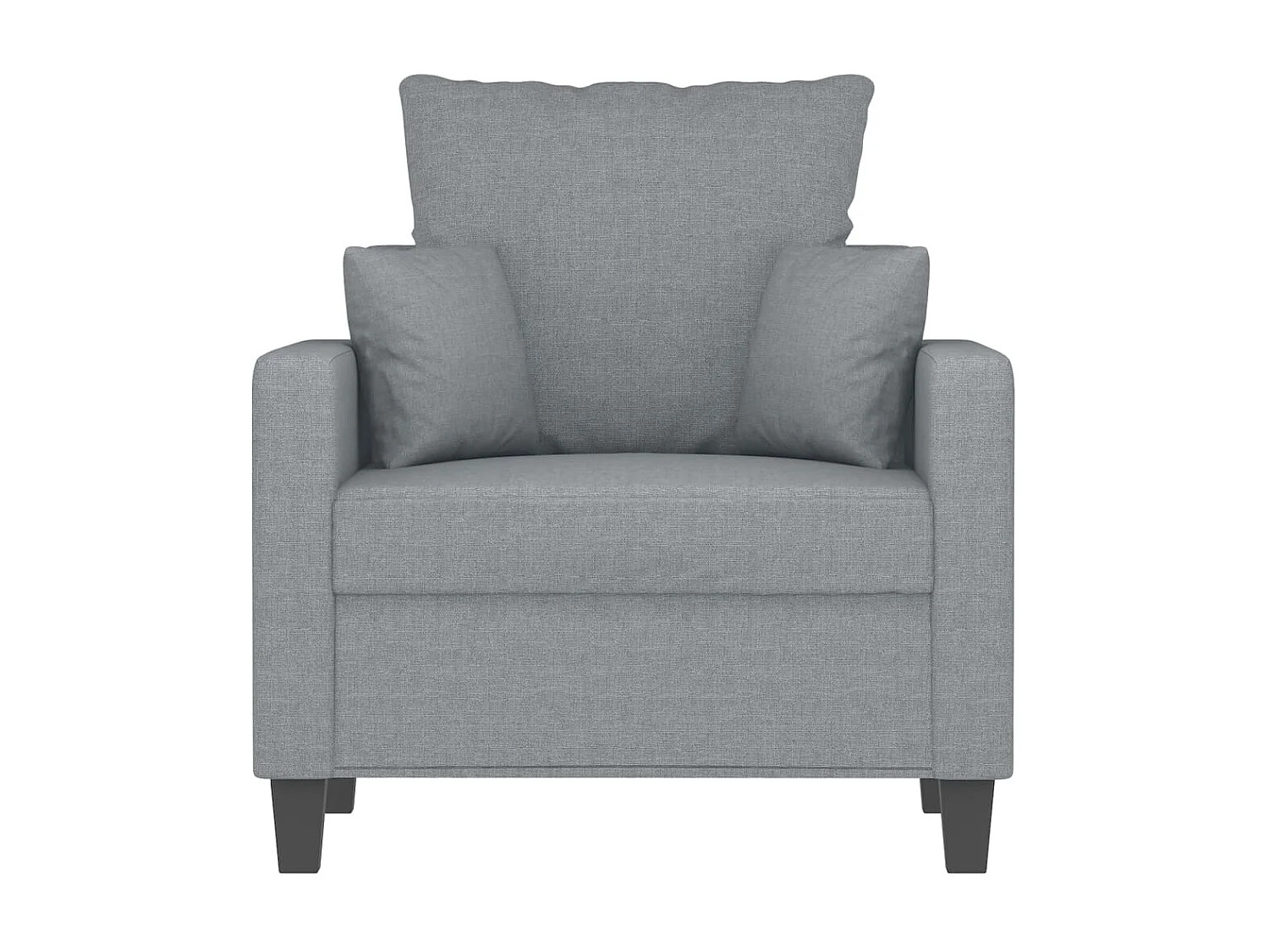 Sillón de tela gris claro 60 cm ES47060