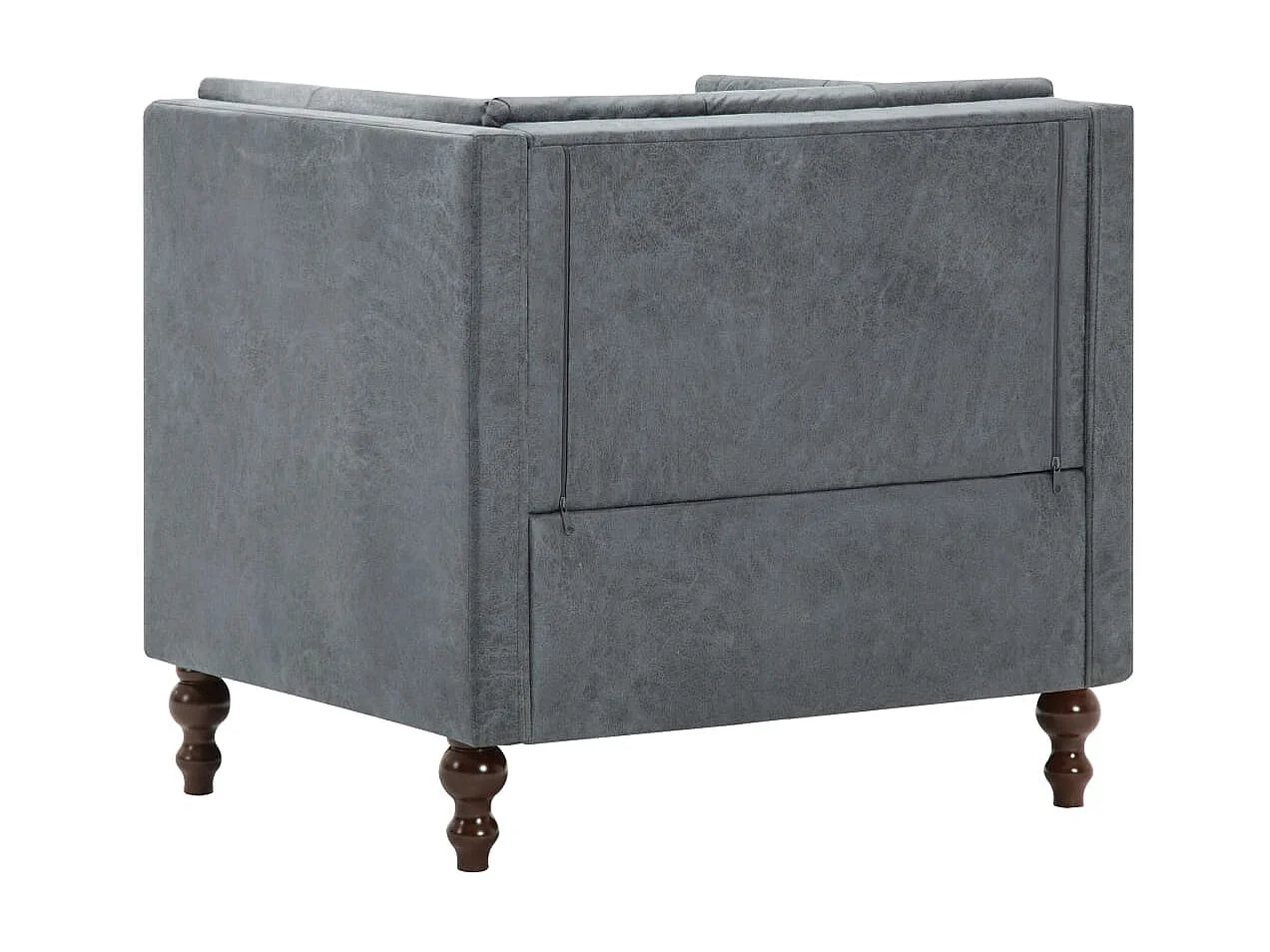 Fauteuil droit Gris Tissu SEF90181