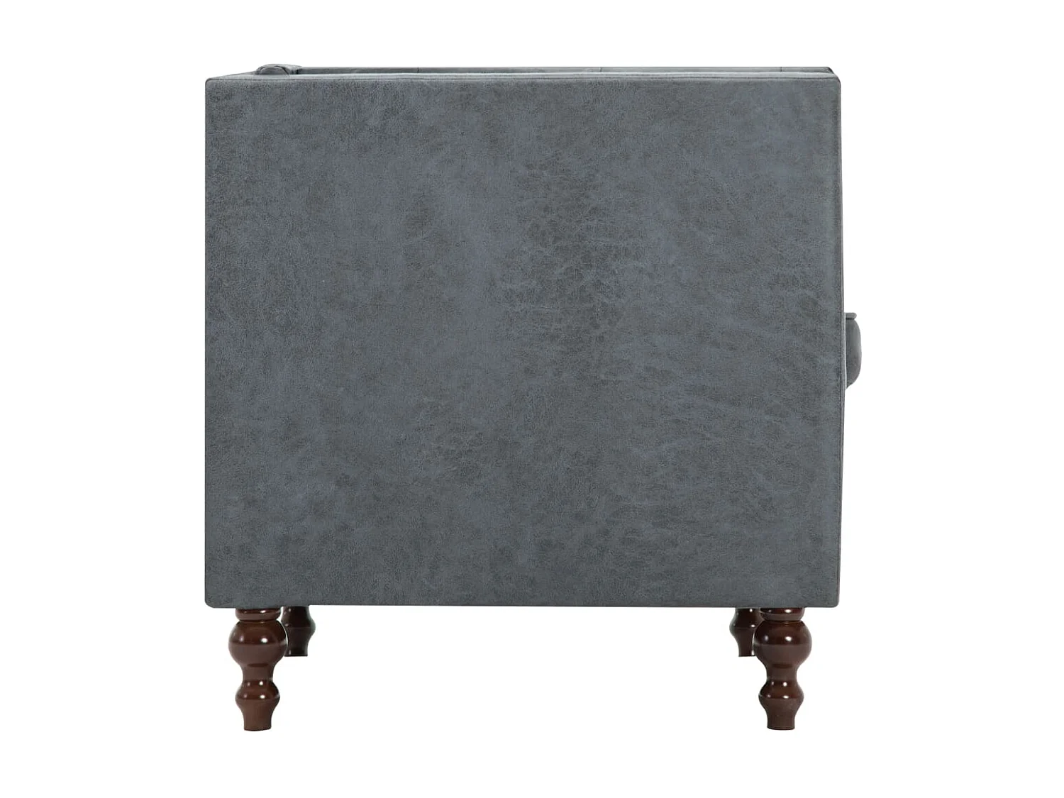 Fauteuil droit Gris Tissu SEF90181