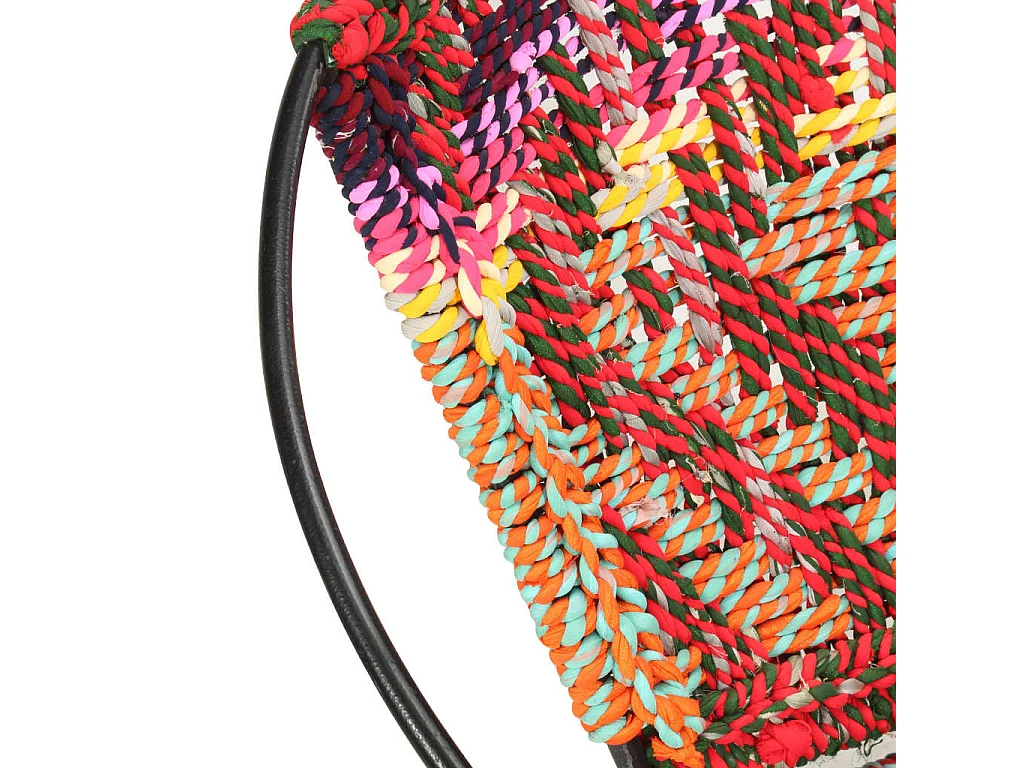 Fauteuil ronde Chindi Multicolore Tissu LSJ8942