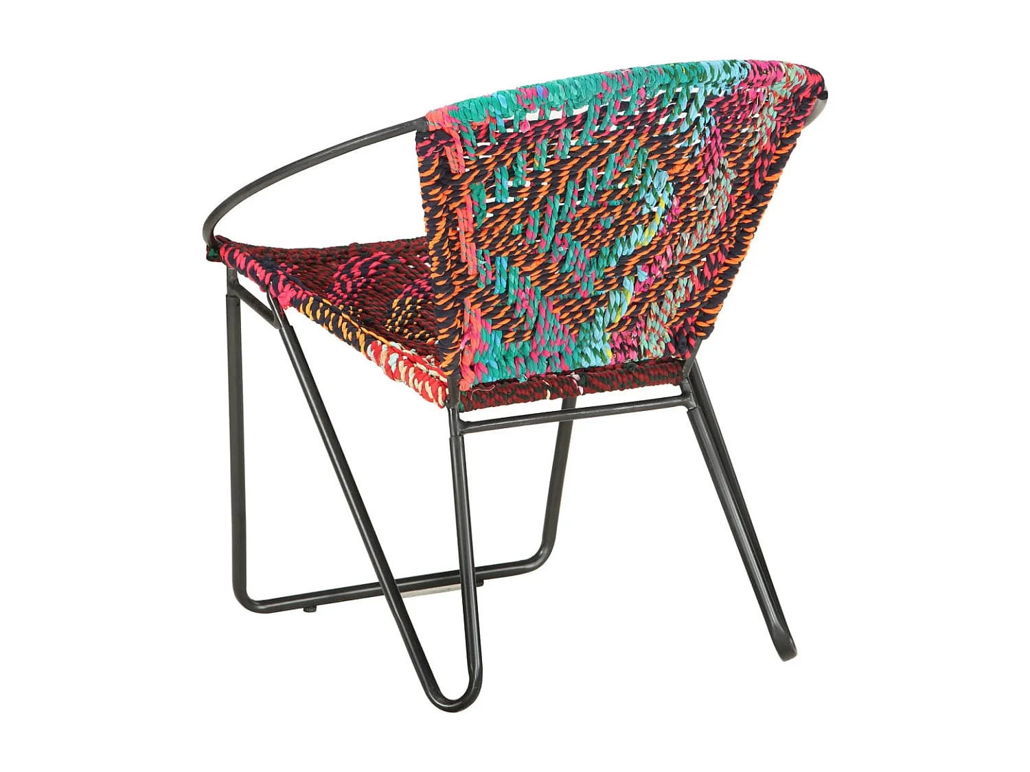 Fauteuil ronde Chindi Multicolore Tissu LSJ8942