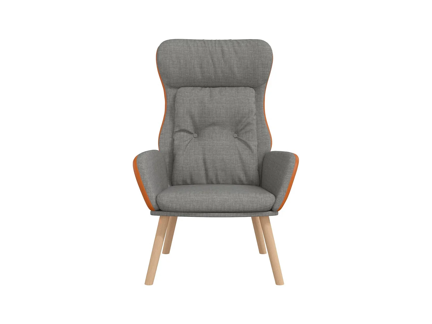 Relaxsessel | Fernsehsessel Hellgrau Stoff und PVC -gkd54128