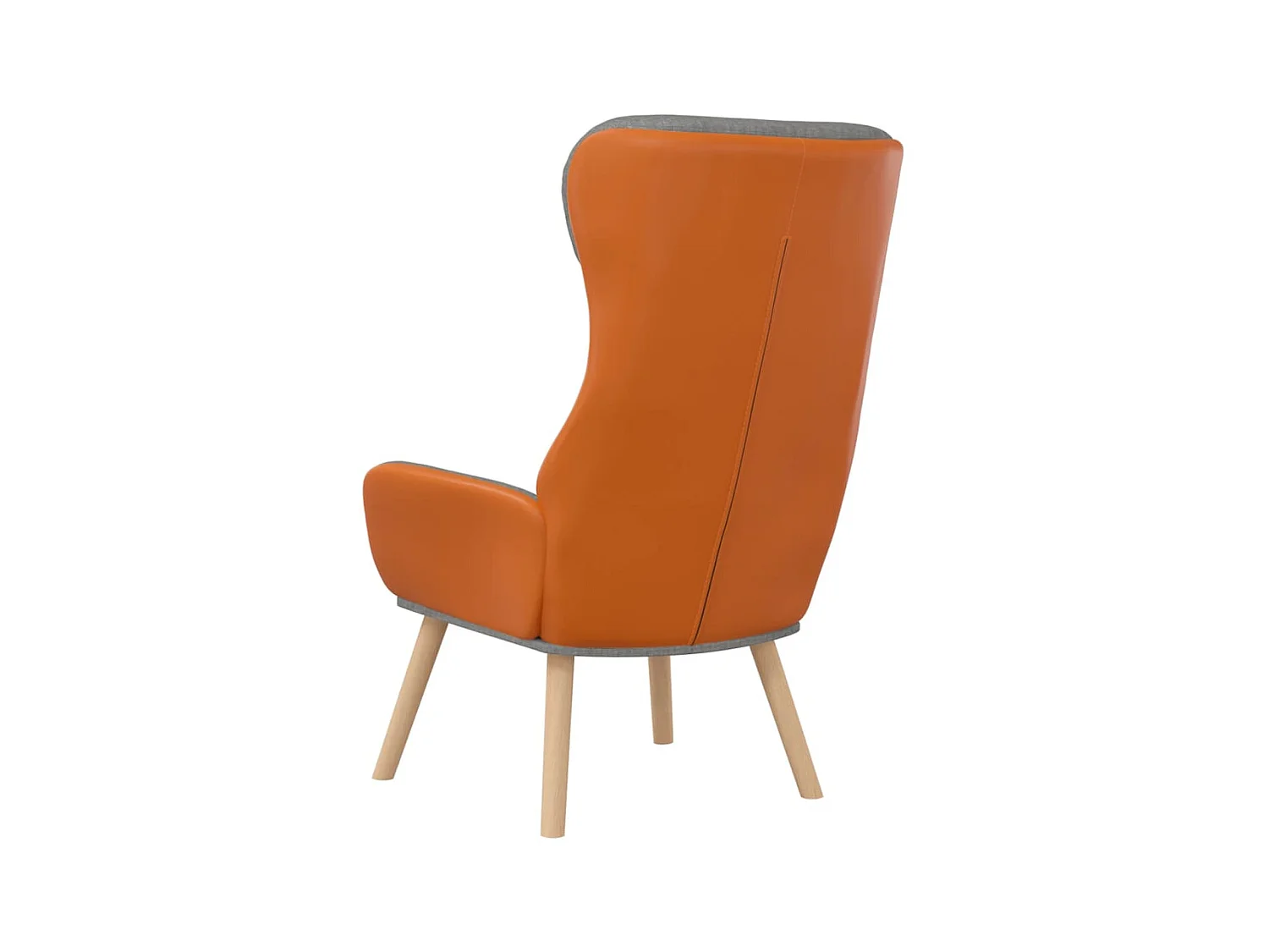 Relaxsessel | Fernsehsessel Hellgrau Stoff und PVC -gkd54128