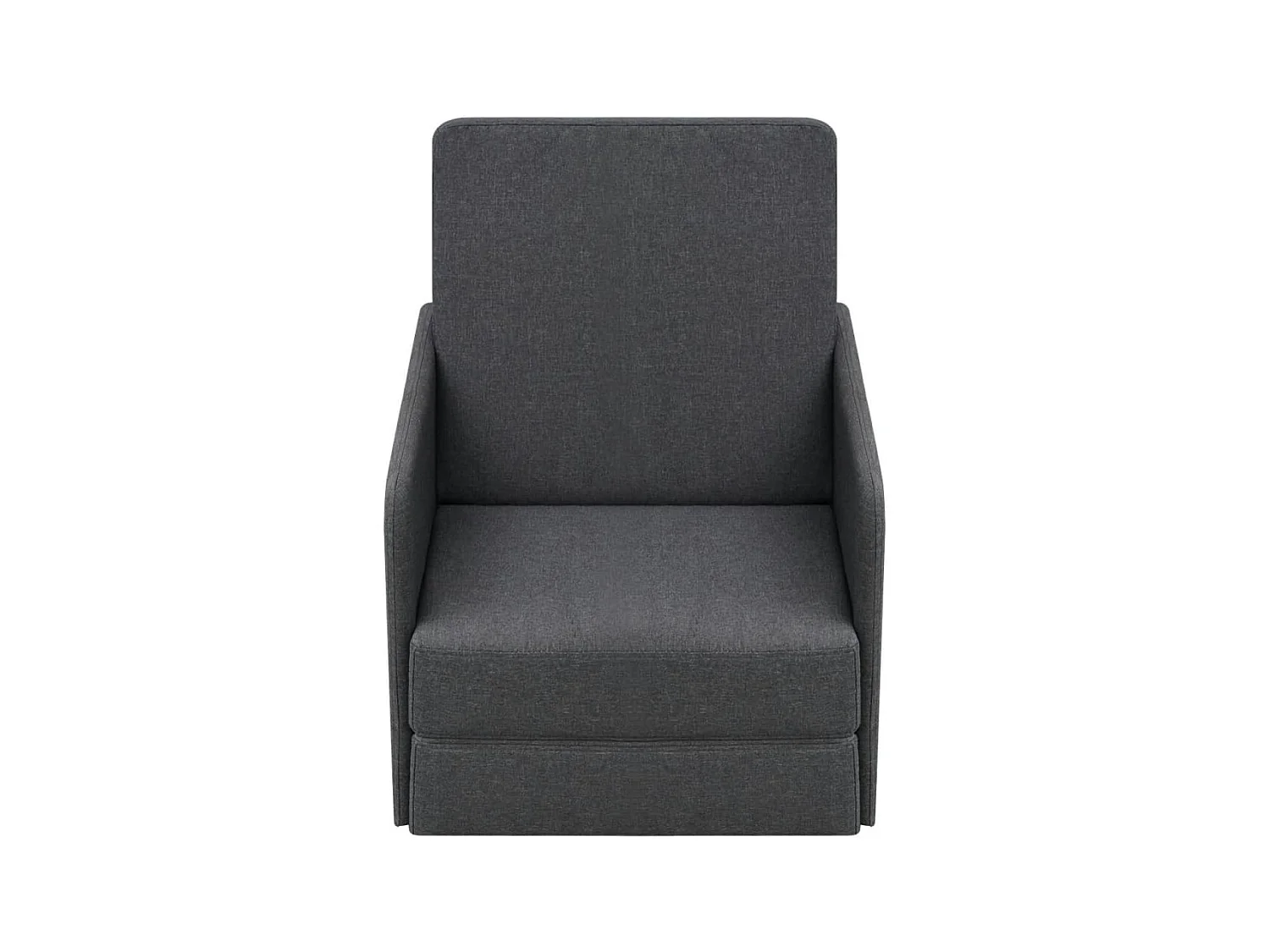 Fauteuil droit convertible Gris foncé Tissu SEF58044