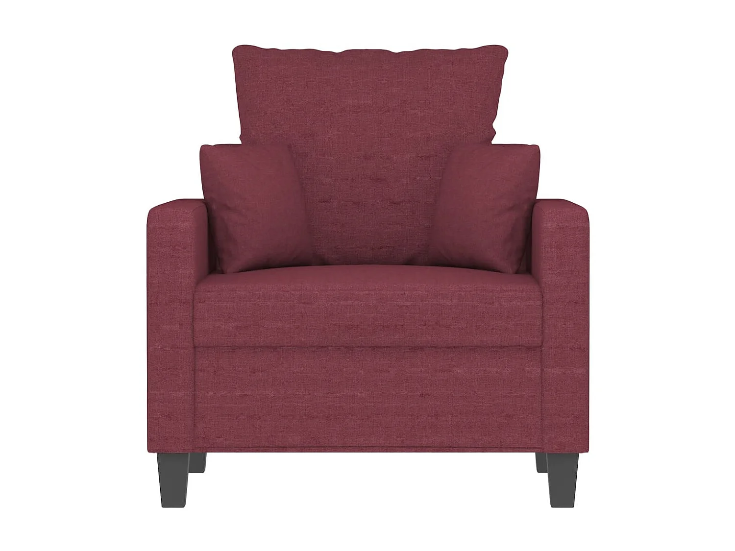 Poltrona 60 cm tecido vermelho tinto PT300824