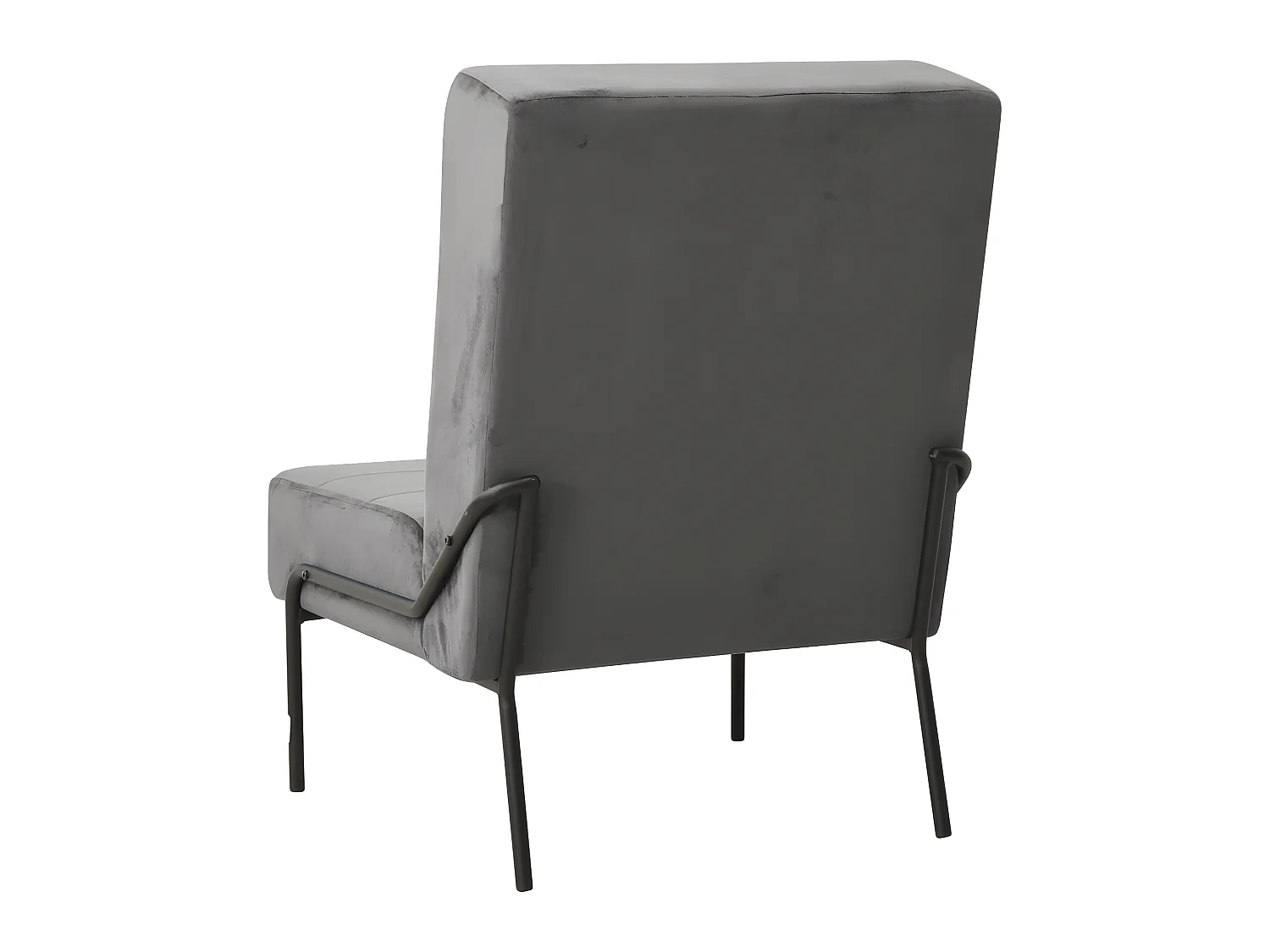 Relaxstoel 65x79x87 cm fluweel donkergrijs NL152402