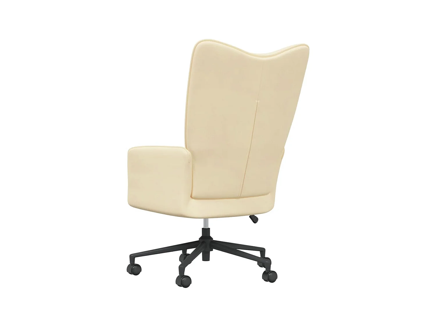 Fauteuil droit Blanc crème Velours LSJ5119