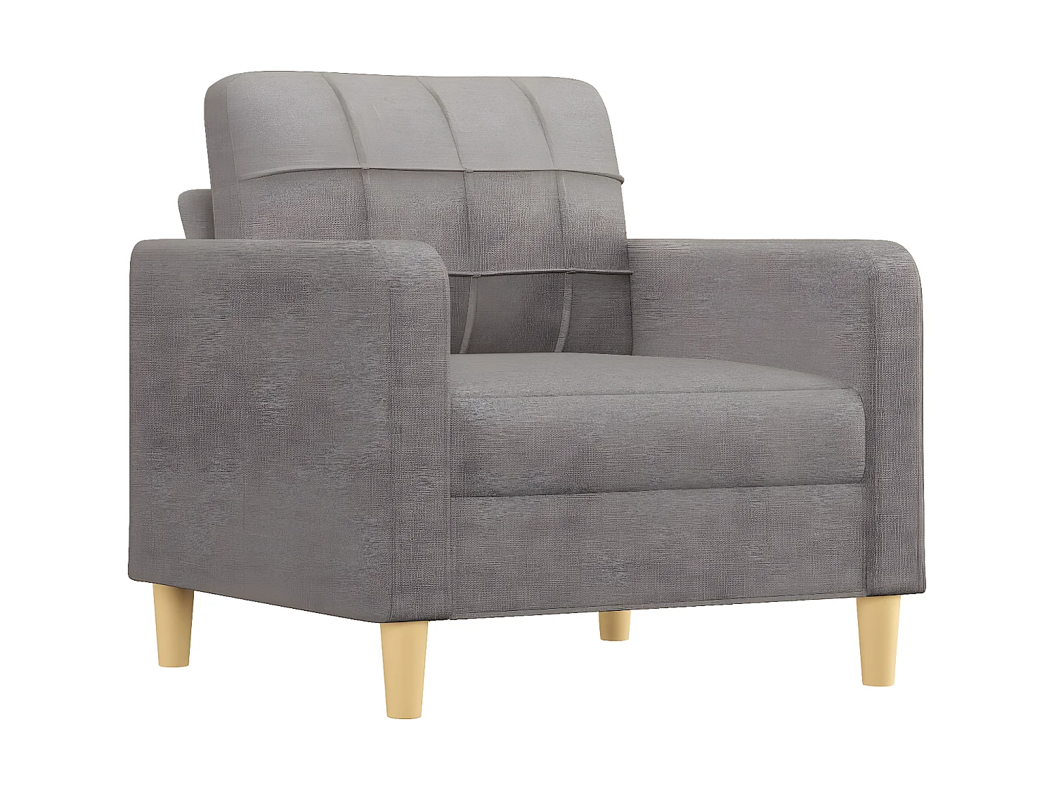 Fauteuil avec repose-pieds Taupe 60 cm Tissu OLA4731