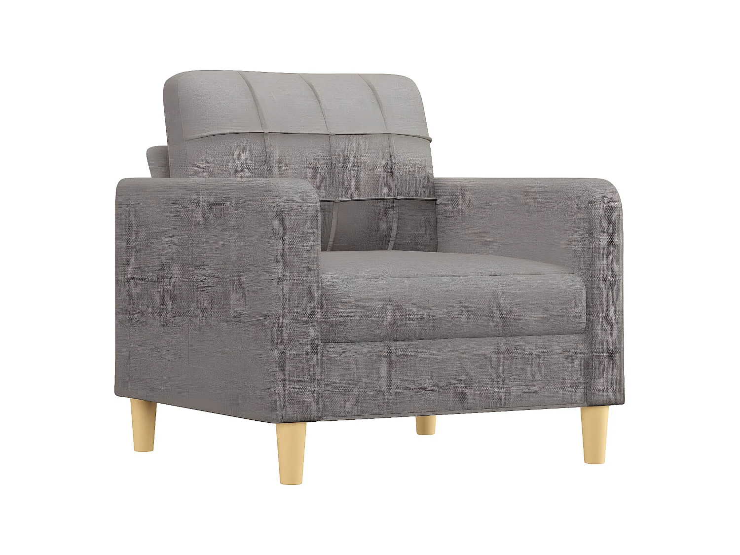 Fauteuil avec repose-pieds Taupe 60 cm Tissu OLA4731