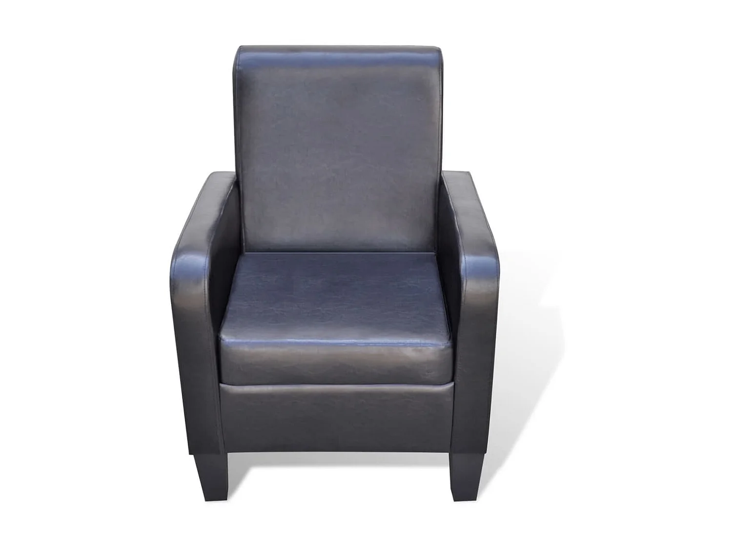 Fauteuil droit Noir Similicuir SEF81124