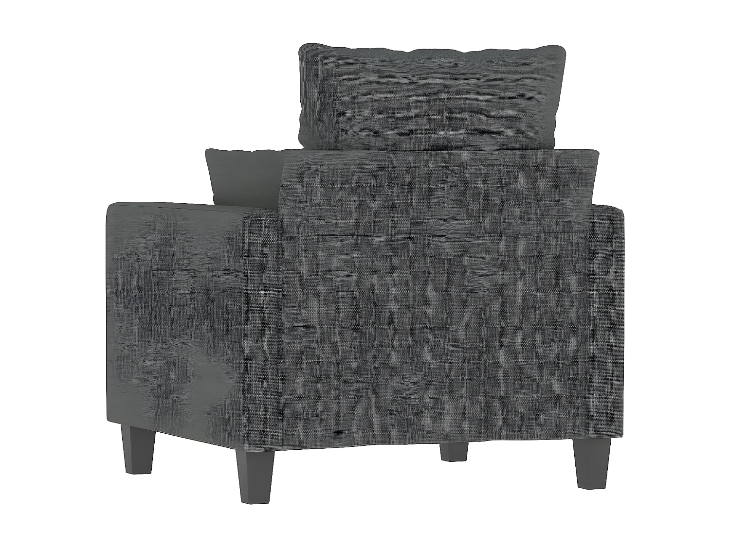 Fauteuil de salon Gris foncé 60 cm Tissu FVBB44058