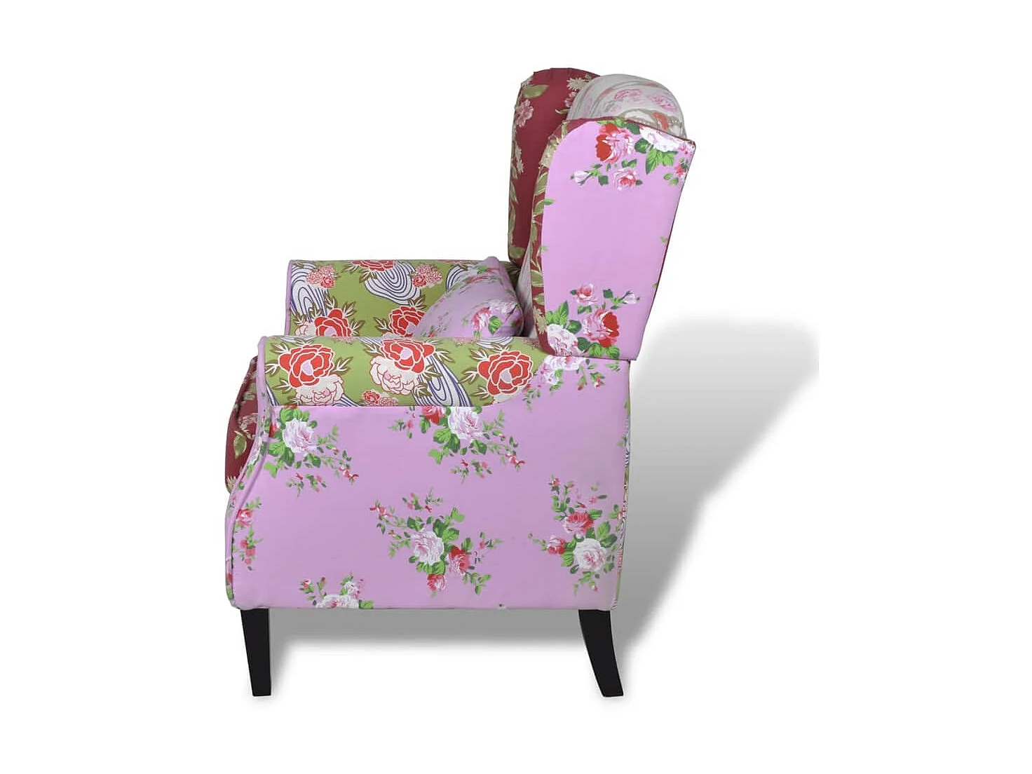 Sillón con diseño de retales de tela ES55718