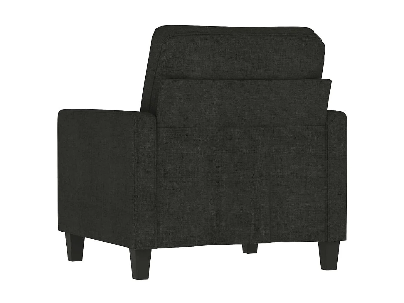 Fauteuil droit Noir 60 cm Tissu FVBB67288