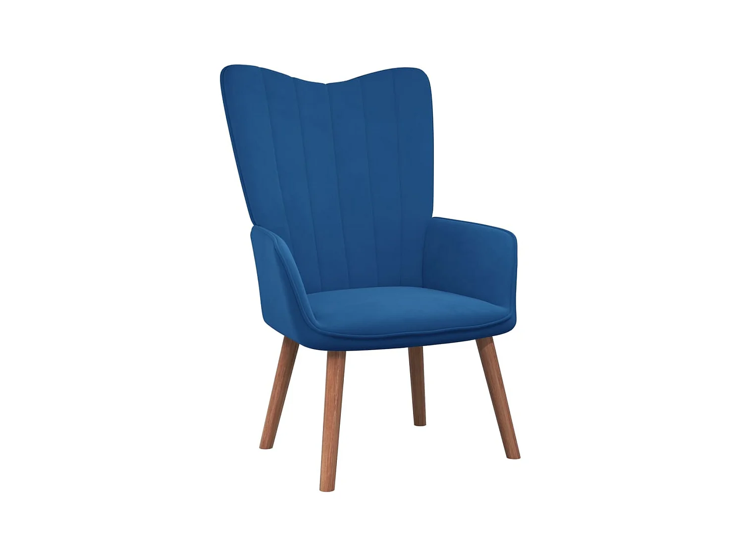 Fauteuil droit Bleu Velours LSJ7286